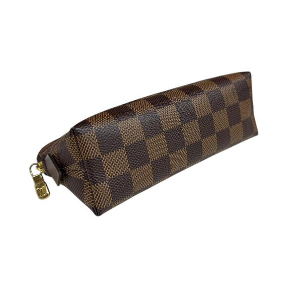 LOUIS VUITTON Authentic Brown Damier Canvas Pochette Pouch - Picture 4 of 8